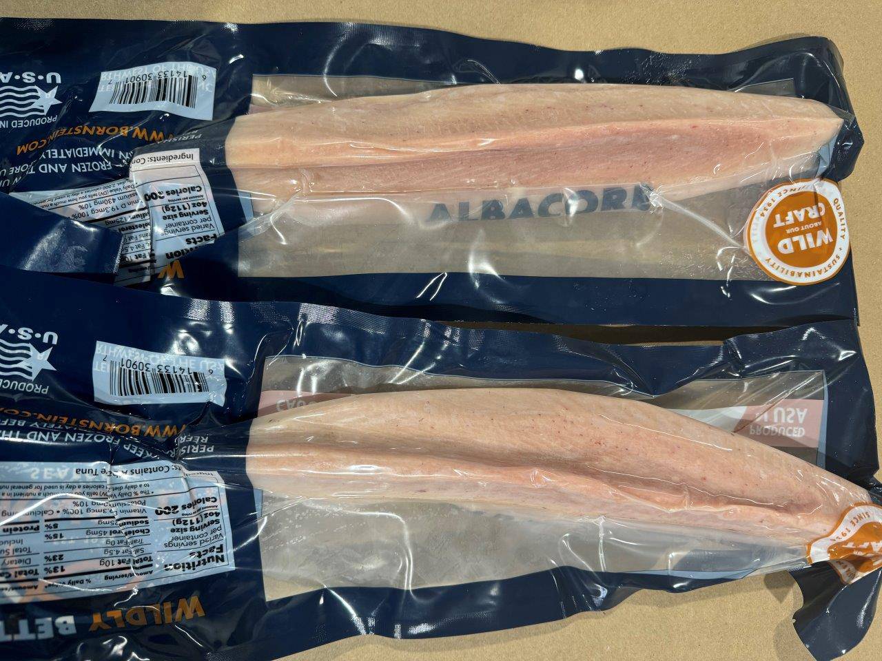 Albacore Tuna Loins packaging