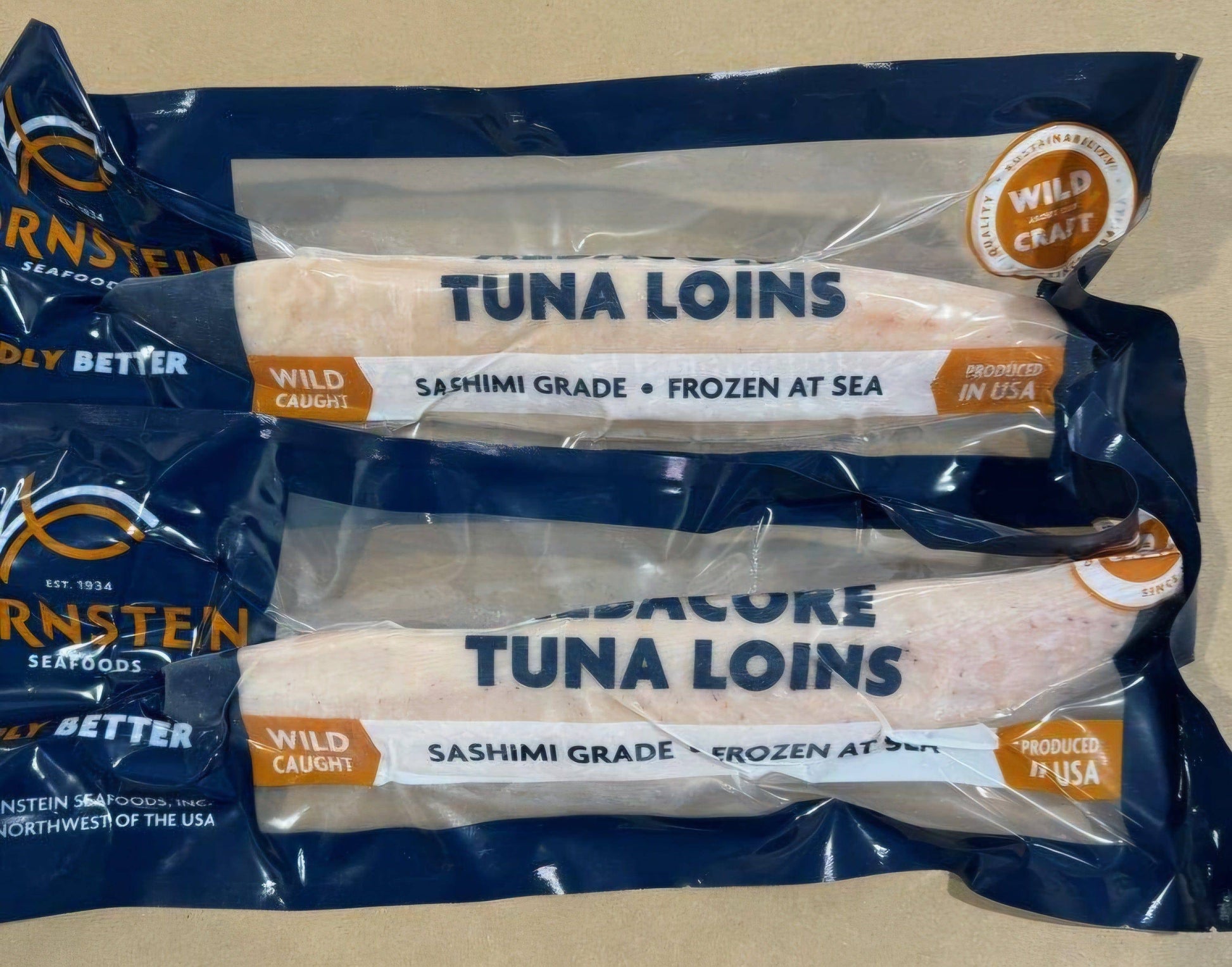 Albacore Tuna Loins packaging front