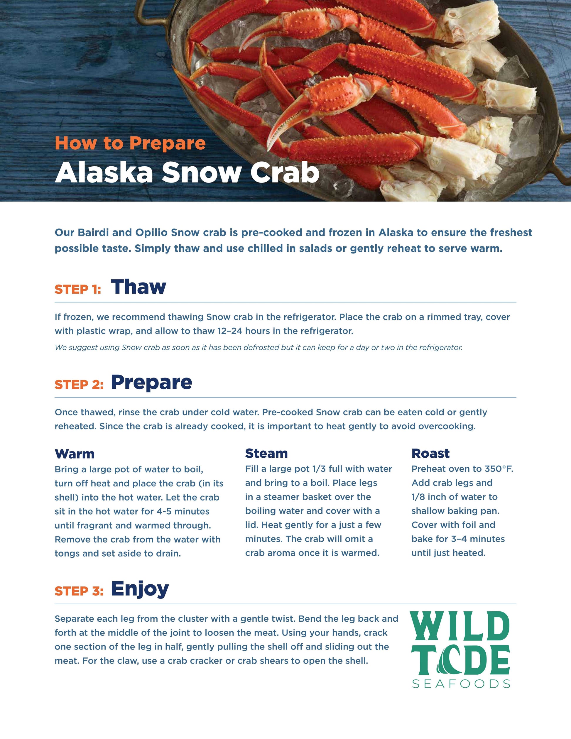 Bairdi Snow Crab | Wild Tide Seafoods